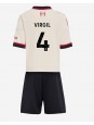 Billige Liverpool Virgil van Dijk #4 Bortedraktsett Barn 2025-26 Kortermet (+ Korte bukser)